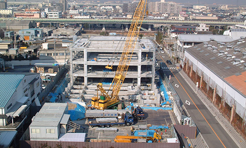 低層建物での施工例